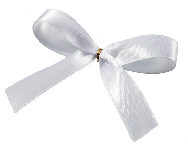 Butterfly bows, white adhesive